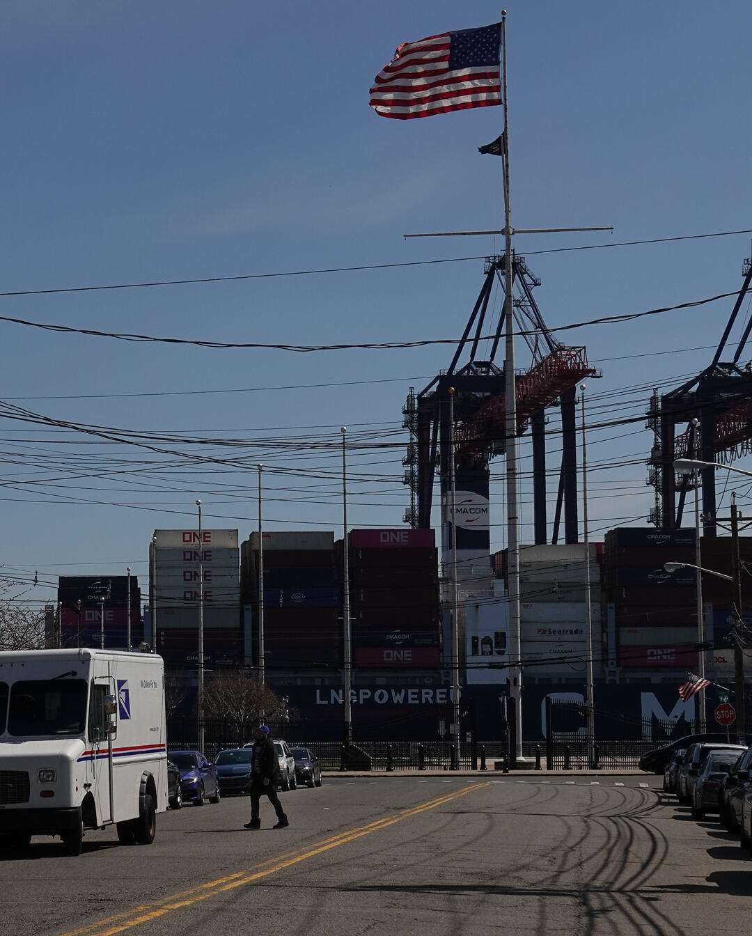What Exit — Exit 13, Elizabeth, NJ. Under the flag.